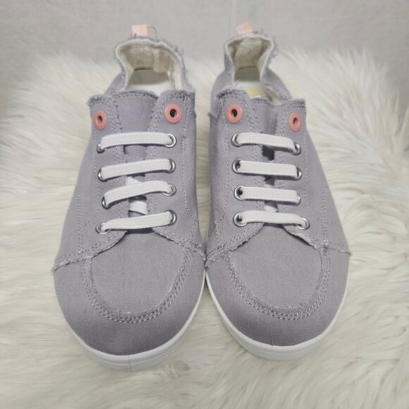 NWT Vionic Beach Collection Pismo Lace-Up Sneaker Light Gray - Picture 1 of 8